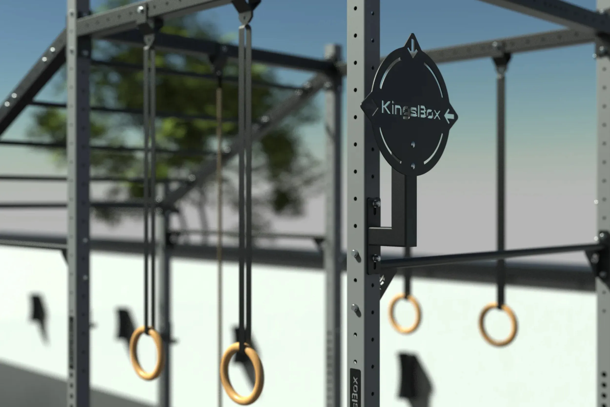 Freestanding Rig Mighty Outdoor Mountain | Rig en acero para gimnasios | KingsBox