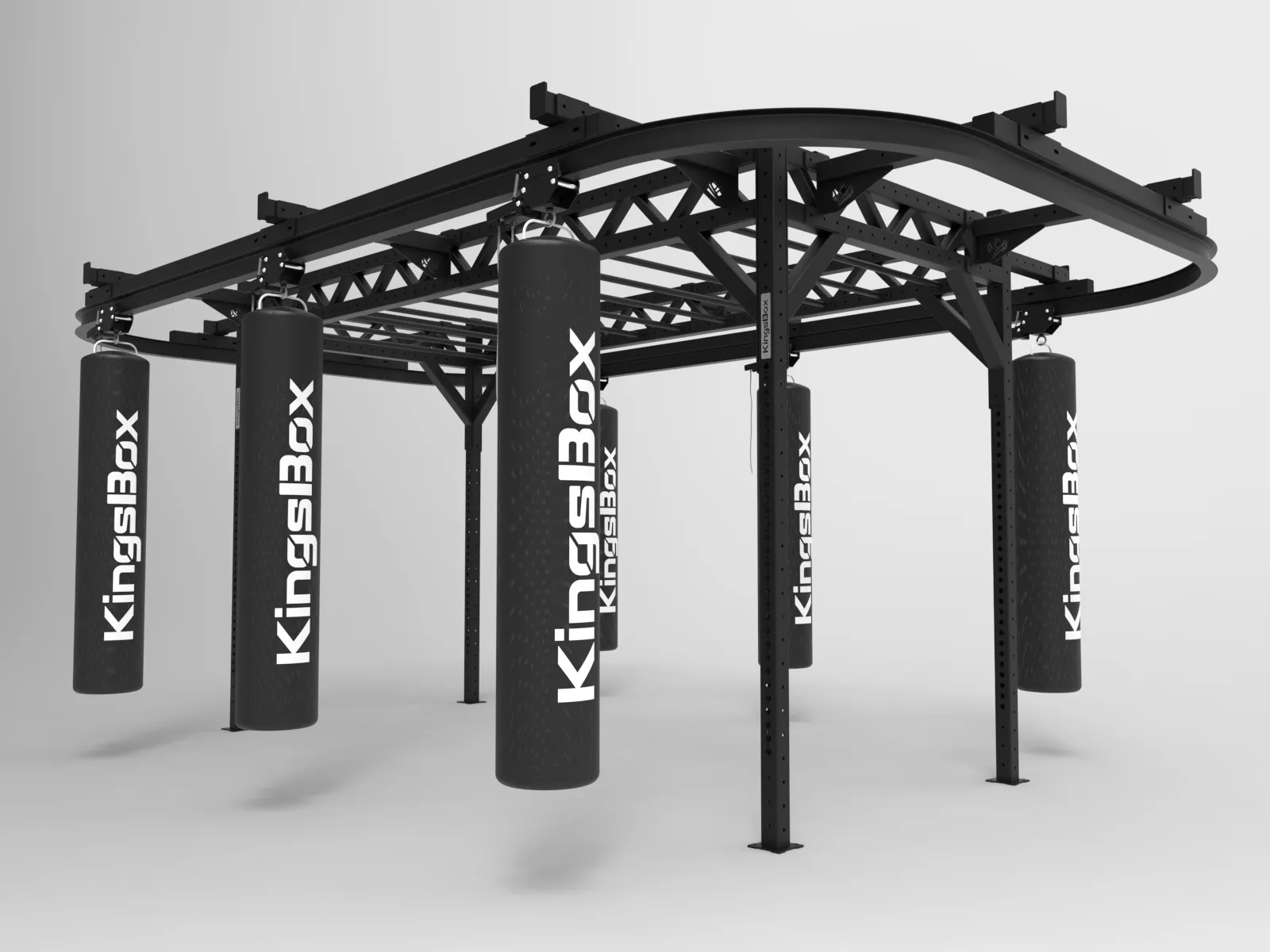 Module de Rail pour Sacs de Boxe KingsBox | Installation de boxe personnalisée pour les salles de sport fonctionnelles | KingsBox