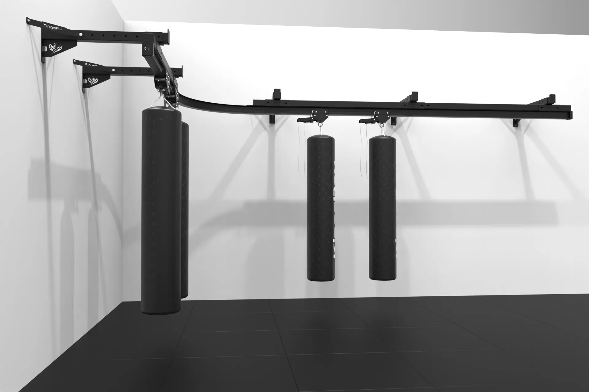 Module de Rail pour Sacs de Boxe KingsBox | Installation de boxe personnalisée pour les salles de sport fonctionnelles | KingsBox
