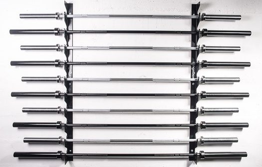Horizontal rack for 6 barbells