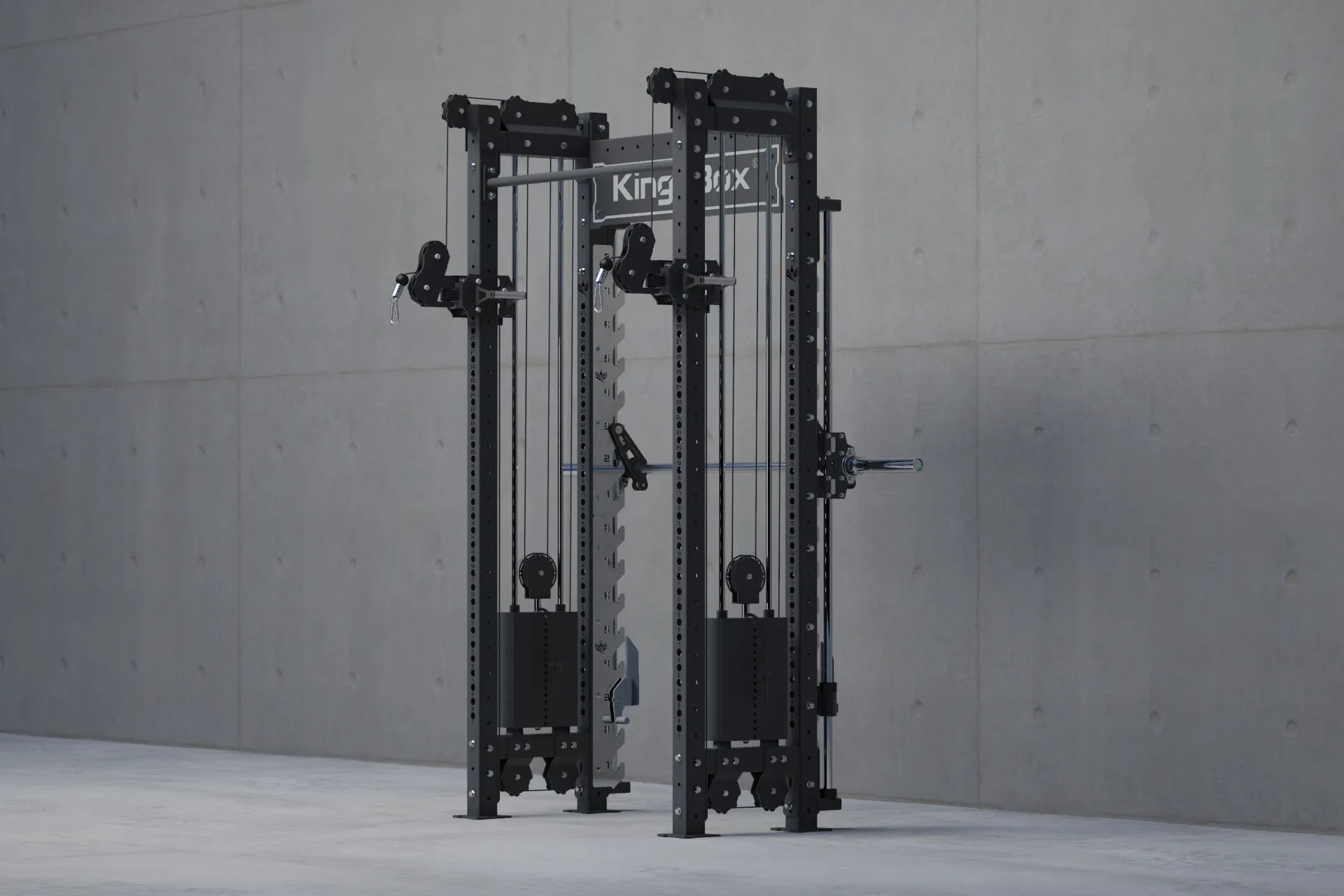 Pulley Rig CX-30 (2x Adj) with Smith Machine | KingsBox