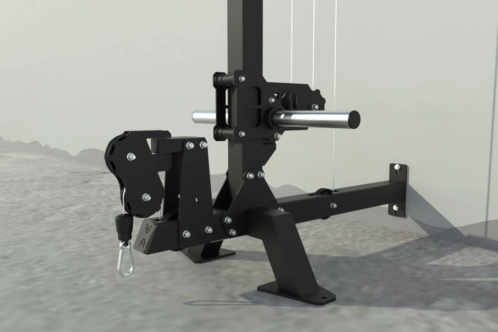 Cable Crossover Pulley System Kit za trening u teretani | KingsBox