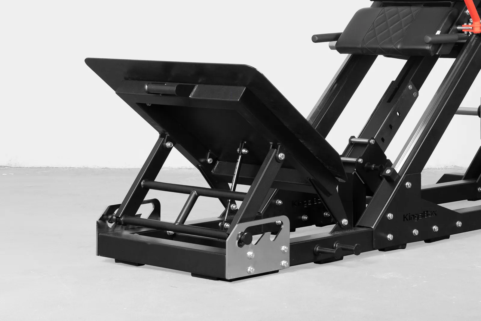 Mighty Hack Squat / Hack Press Machine – Plattenbeladene 2-in-1-Beinmaschine | KingsBox | KingsBox
