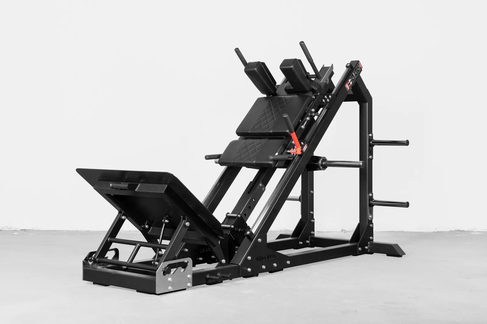 Mighty Hack Squat / Hack Press Machine – Plattenbeladene 2-in-1-Beinmaschine | KingsBox | KingsBox