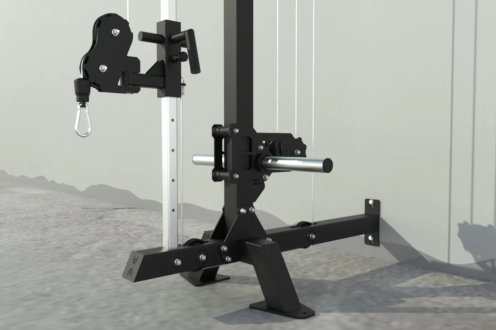Cable Crossover Pulley System Kit za trening u teretani | KingsBox