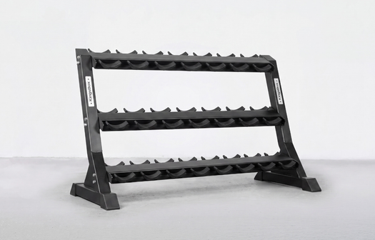 Outdoor mad round dumbbell rack