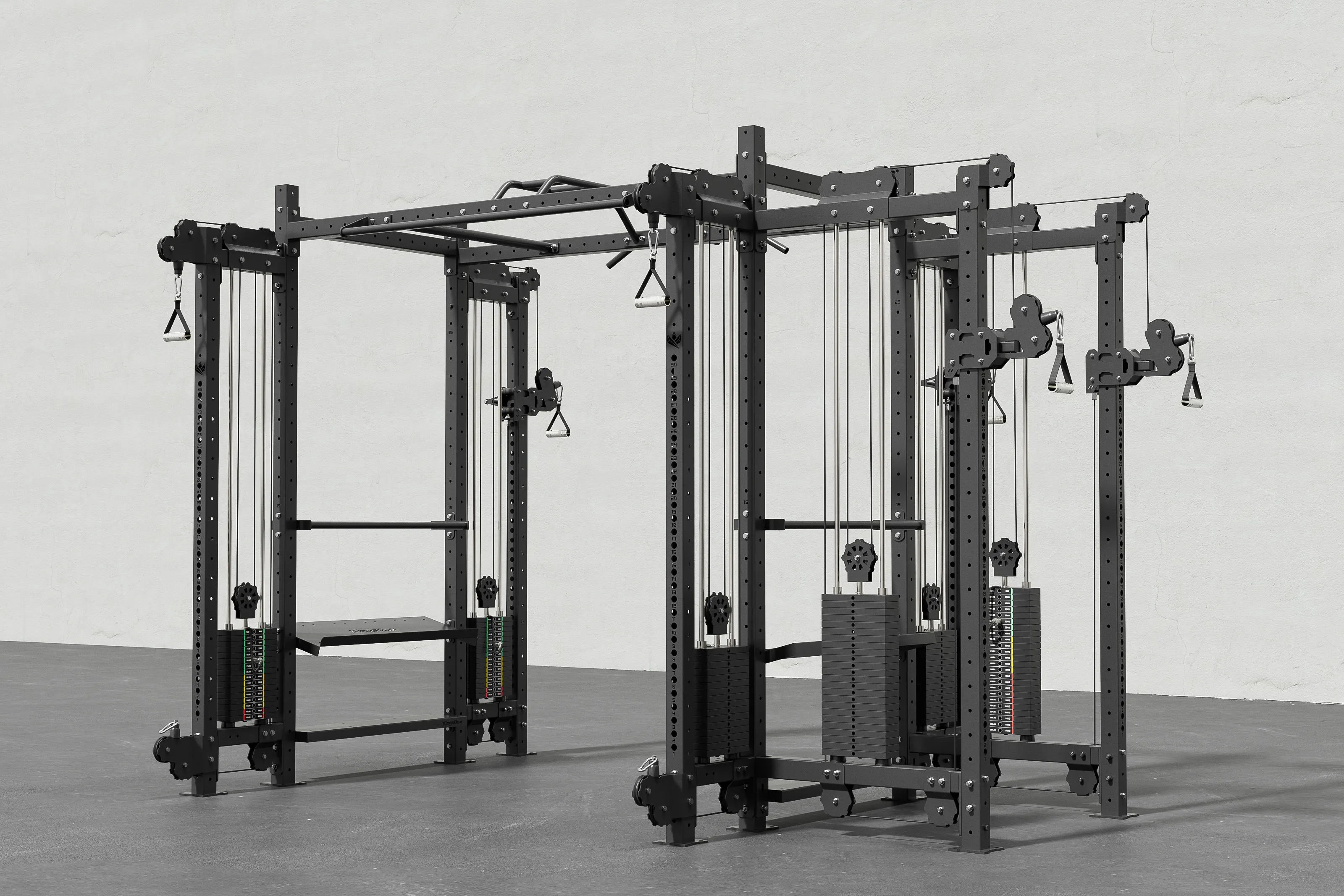 Mighty Crown Rig – Individuell anpassbares funktionelles Rig mit 6 Seilzugstationen und Stauraum | KingsBox