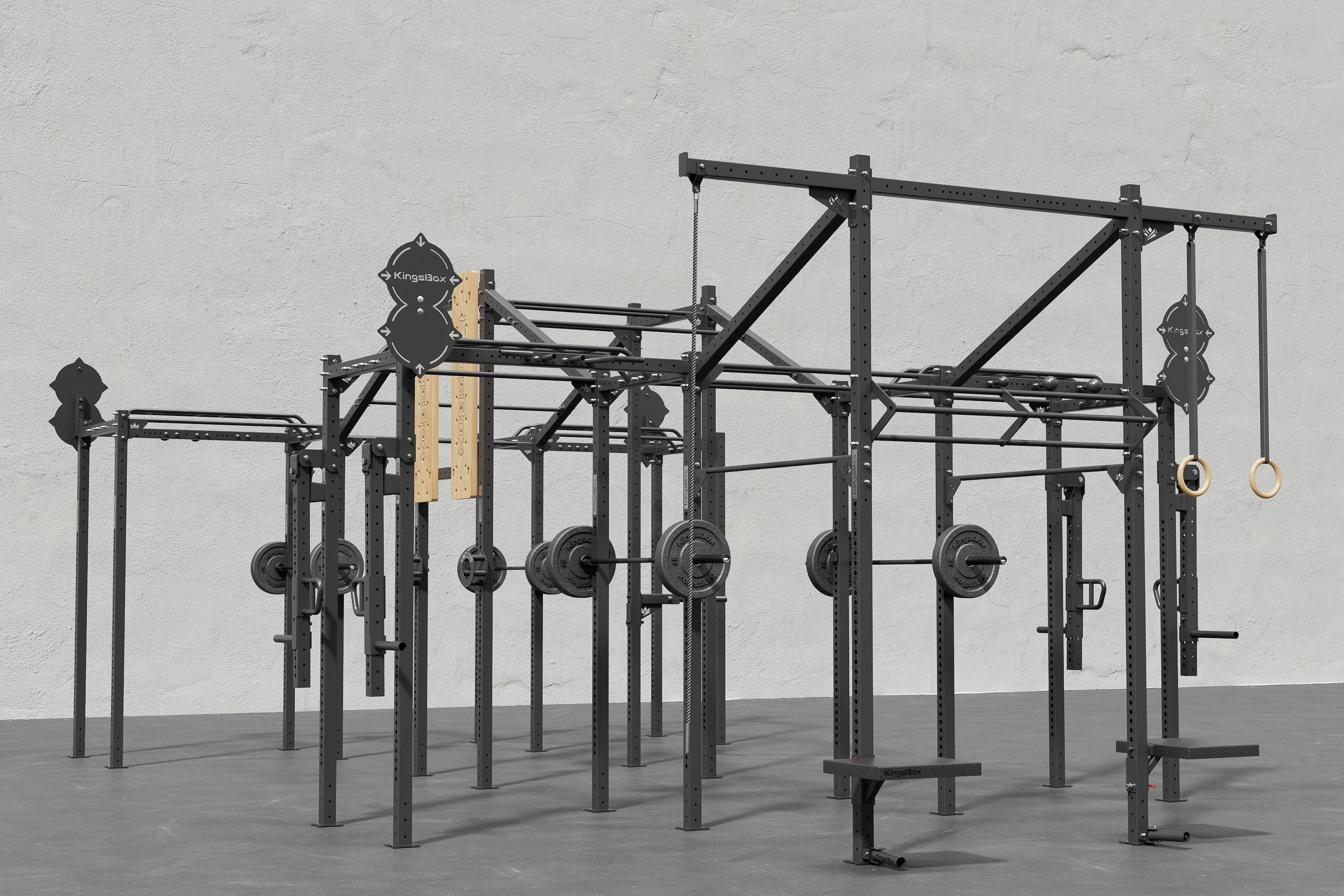 Mighty Thunder Rig – Großes modulares Fitnessstudio-Rig für funktionelles und hybrides Training | KingsBox