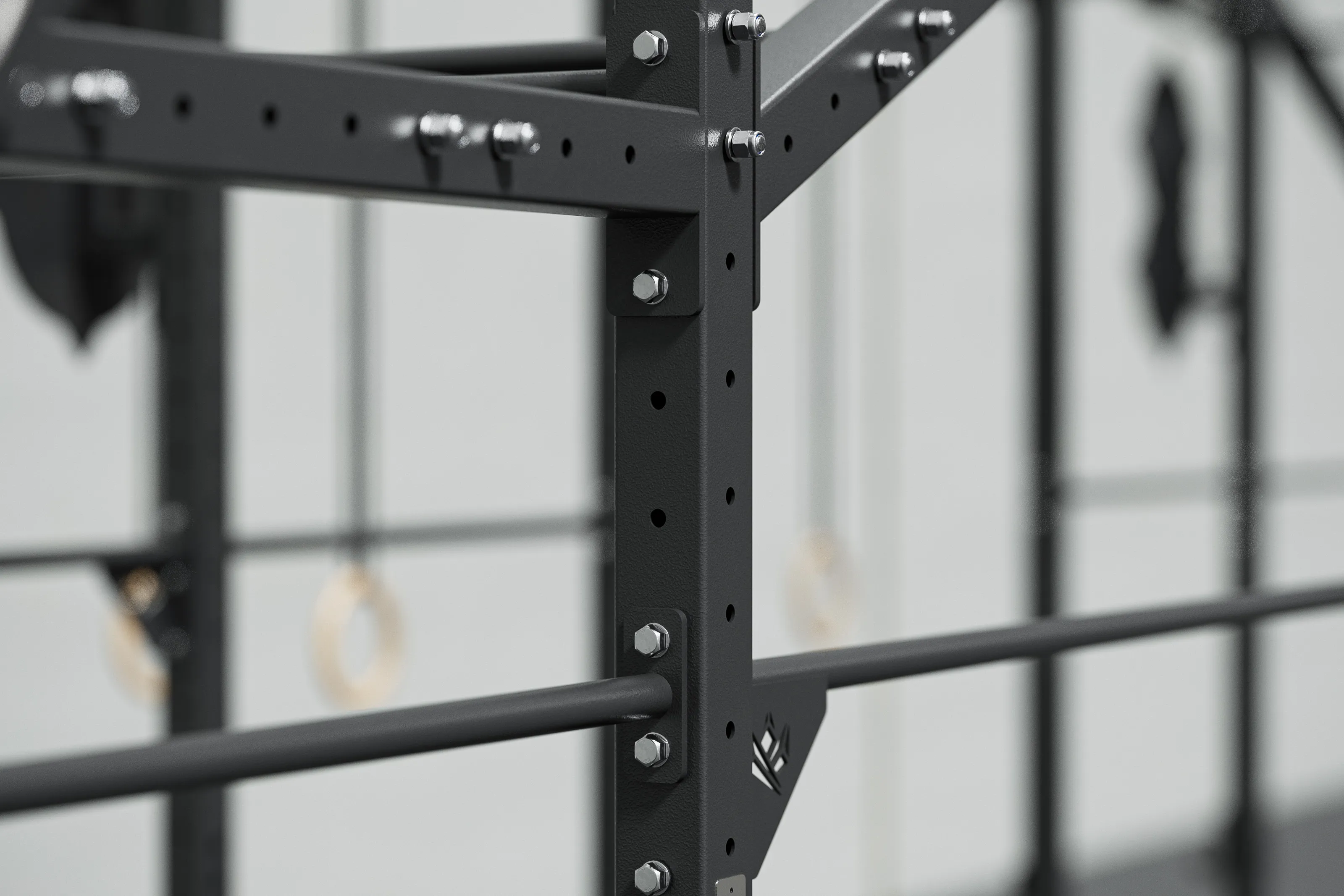 Mighty Legacy Rig – Monkey Rig mit Pegboard, Wallball-Zielen und Ringstationen | KingsBox