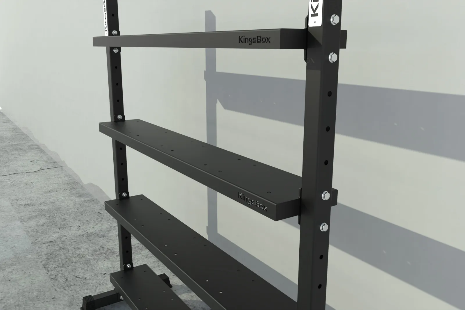 Multi Storage Rack made of steel with shelves for storage of equipment | KingsBox