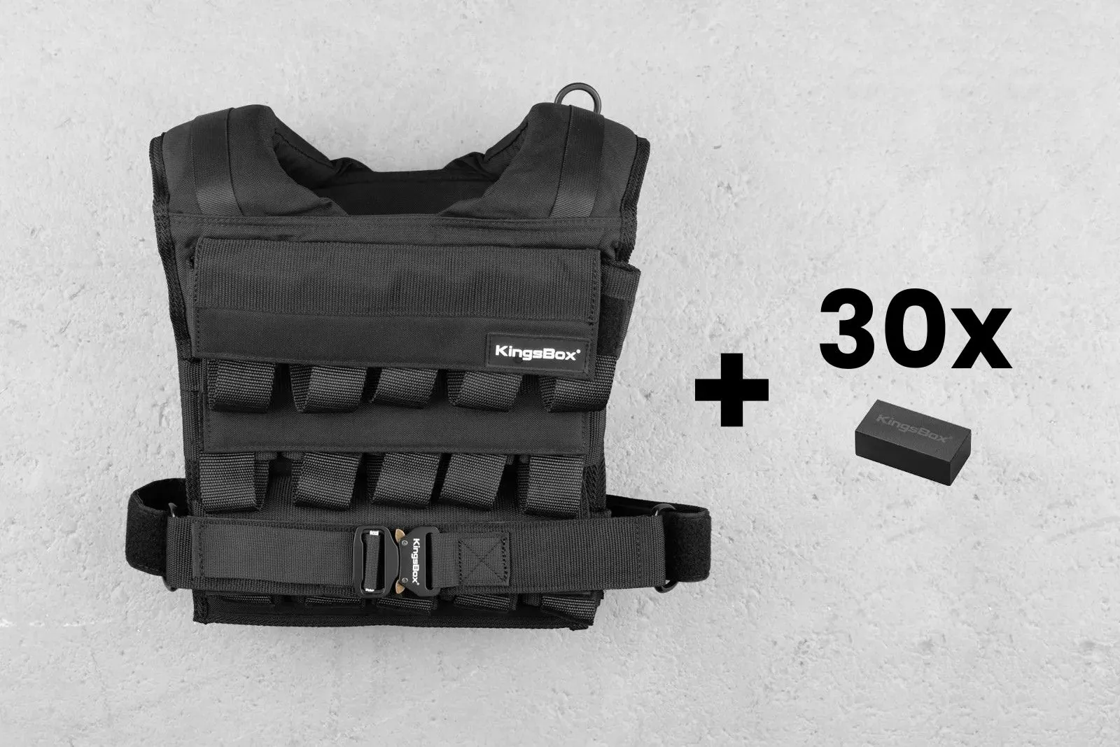 Weighted Vest Set with 30 kg of weights included | KingsBox