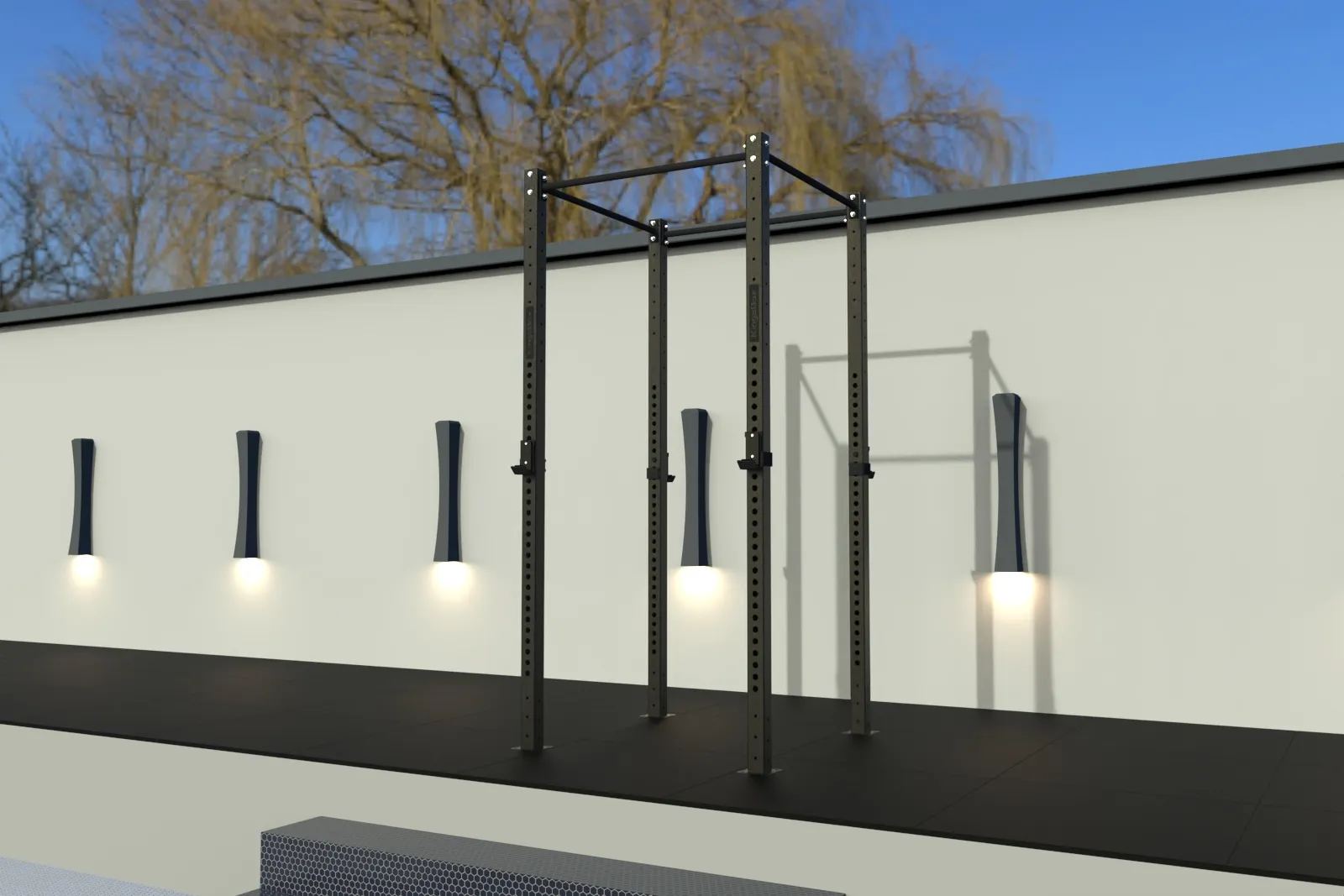 Mighty Outdoor Free-standing Rig FR4 Black | KingsBox