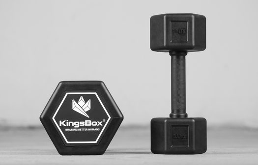 Used - rubber grip dumbbells