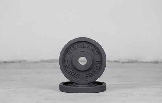 Used - standard barbell iron plates