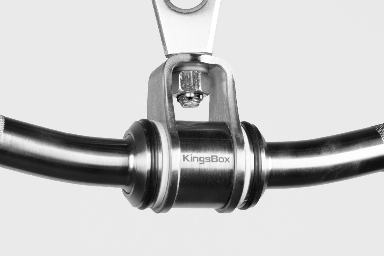 Barre de Curl Mighty | Fixation de câble EZ pour Biceps et Rowings | KingsBox