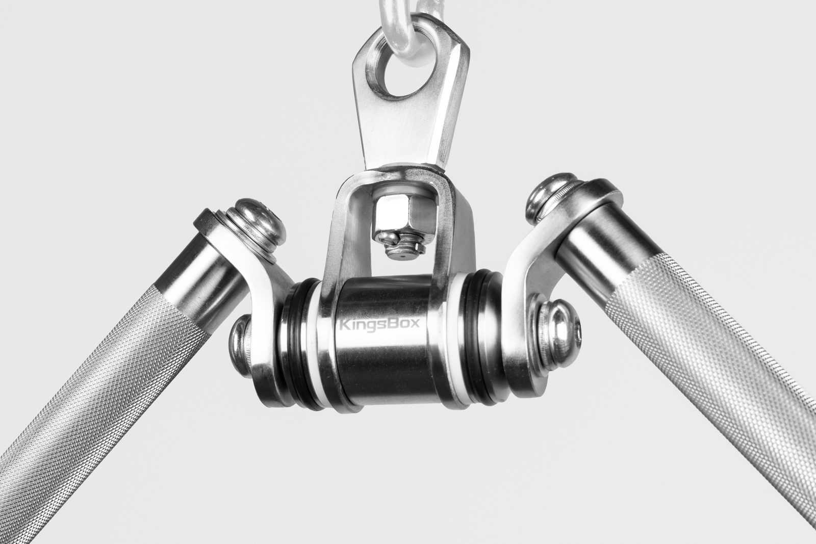 Fixation de câble Mighty à poignée en V inclinée | Fixation de câble pour triceps de première qualité | KingsBox