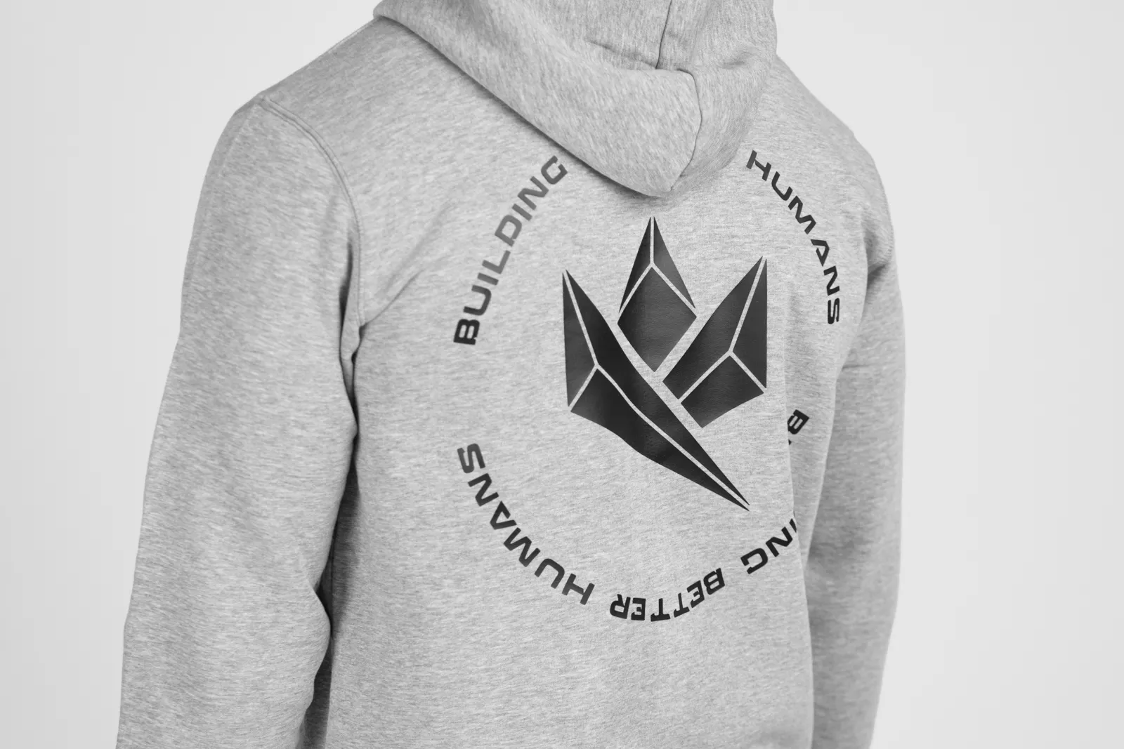 Unisex Grey Zip Hoodie | Long sleeved zipped hoodie with hood | KingsBox