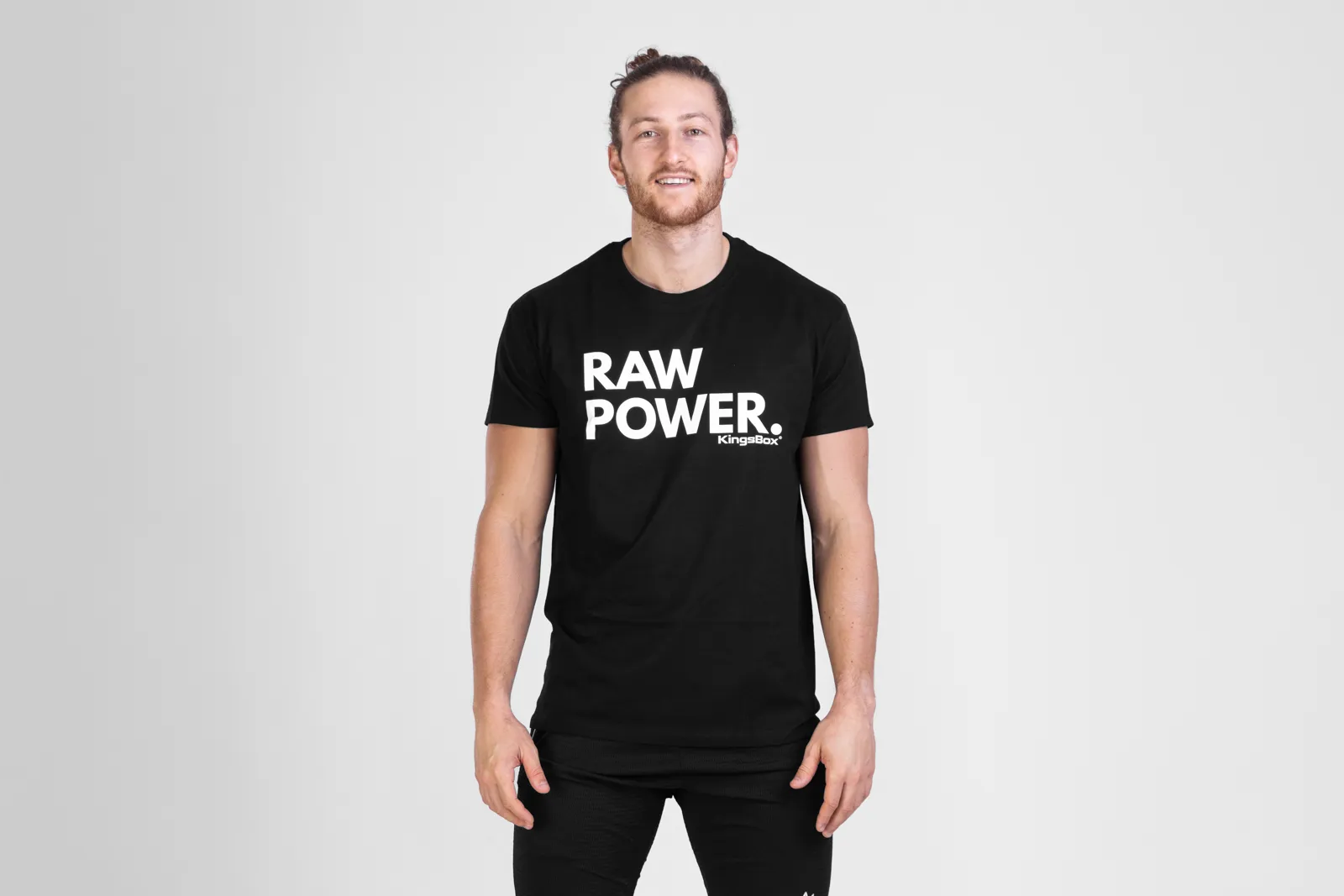 KingsBox Raw Power T- Shirt Black - XS | KingsBox