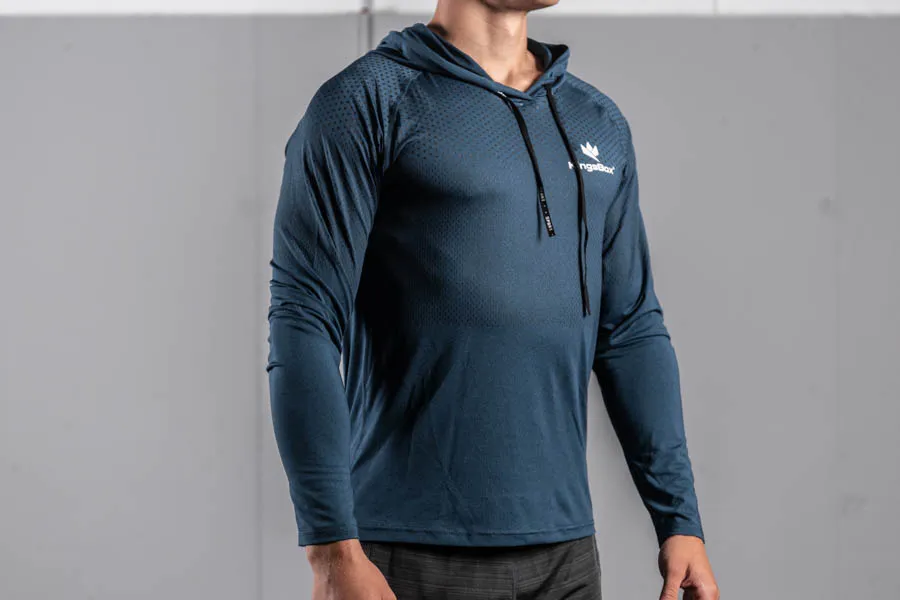KingsBox Man Zip-Up - Blue L | KingsBox