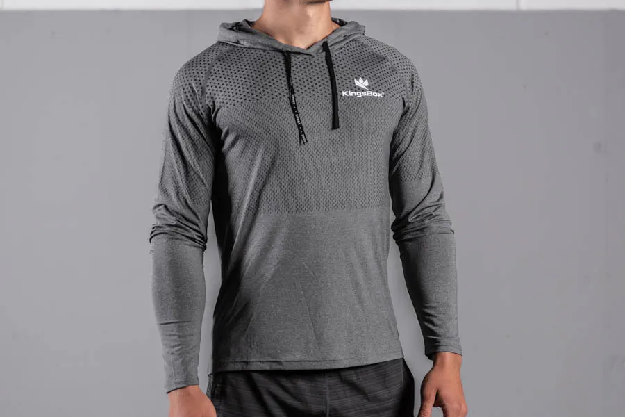 Man Long Sleeve Shirt - Grey XXL | KingsBox