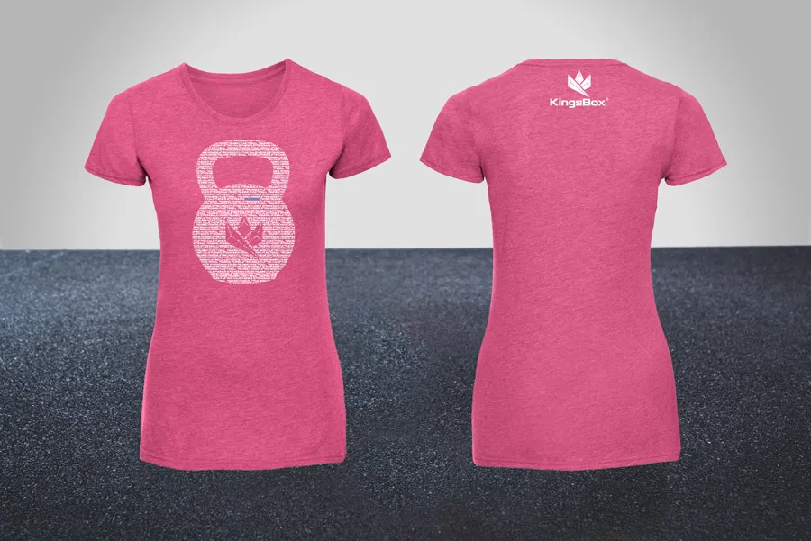 Queen Kb T-Shirt | Maglia da allenamento per donna in cotone | KingsBox