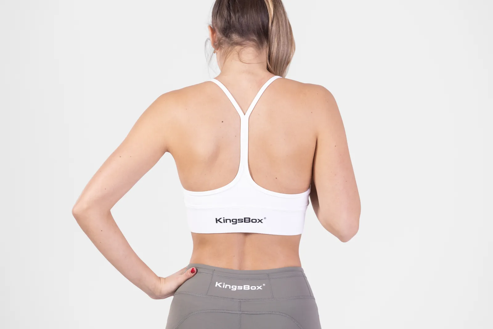 KingsBox Double Strappy Bra - White XS | KingsBox