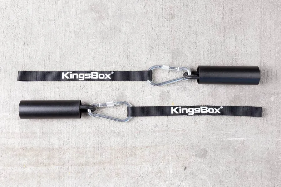 Asas cilíndricas con correas | Para el entrenamiento de fuerza | KingsBox