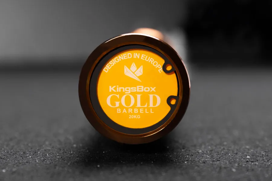 Gold Bar | Bilanciere Olimpico per uomo in acciaio | KingsBox