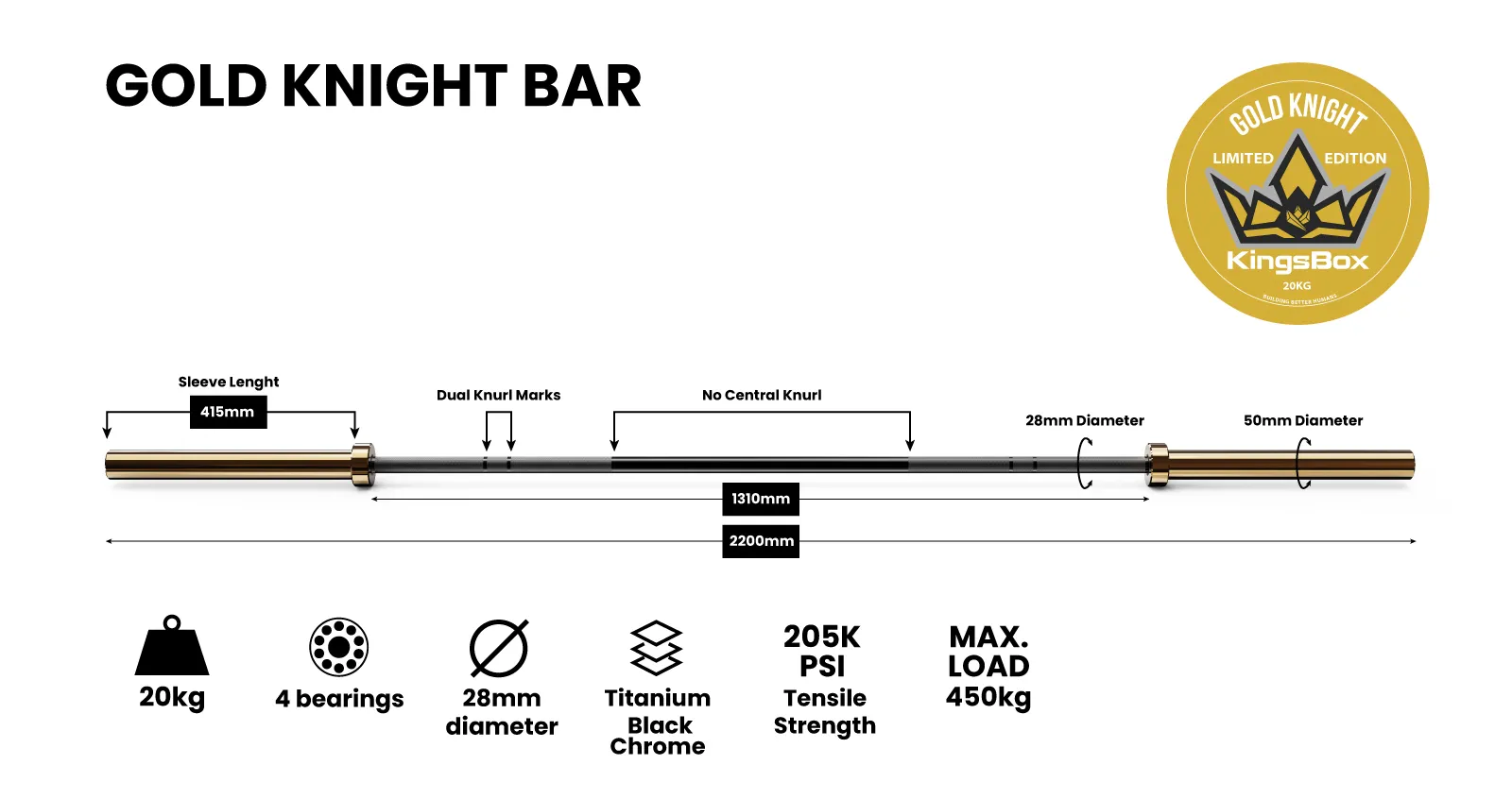 Gold Knight Bar | KingsBox