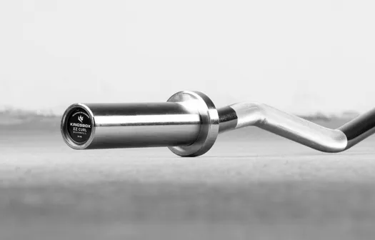 Ez curl angled barbell - chrome