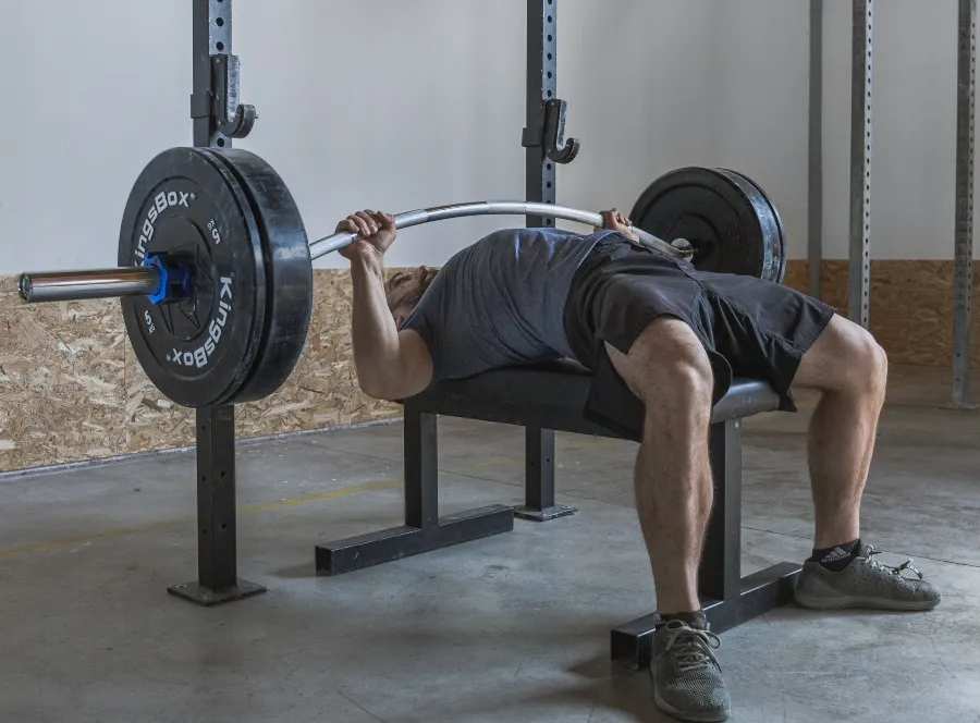 Longbow Bar | Curved steel barbell for squats | KingsBox