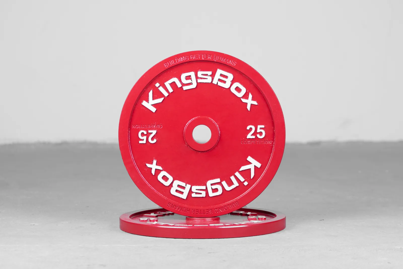 Calibrated competition plates | Steel plates from 5 kg to 25 kg | KingsBox