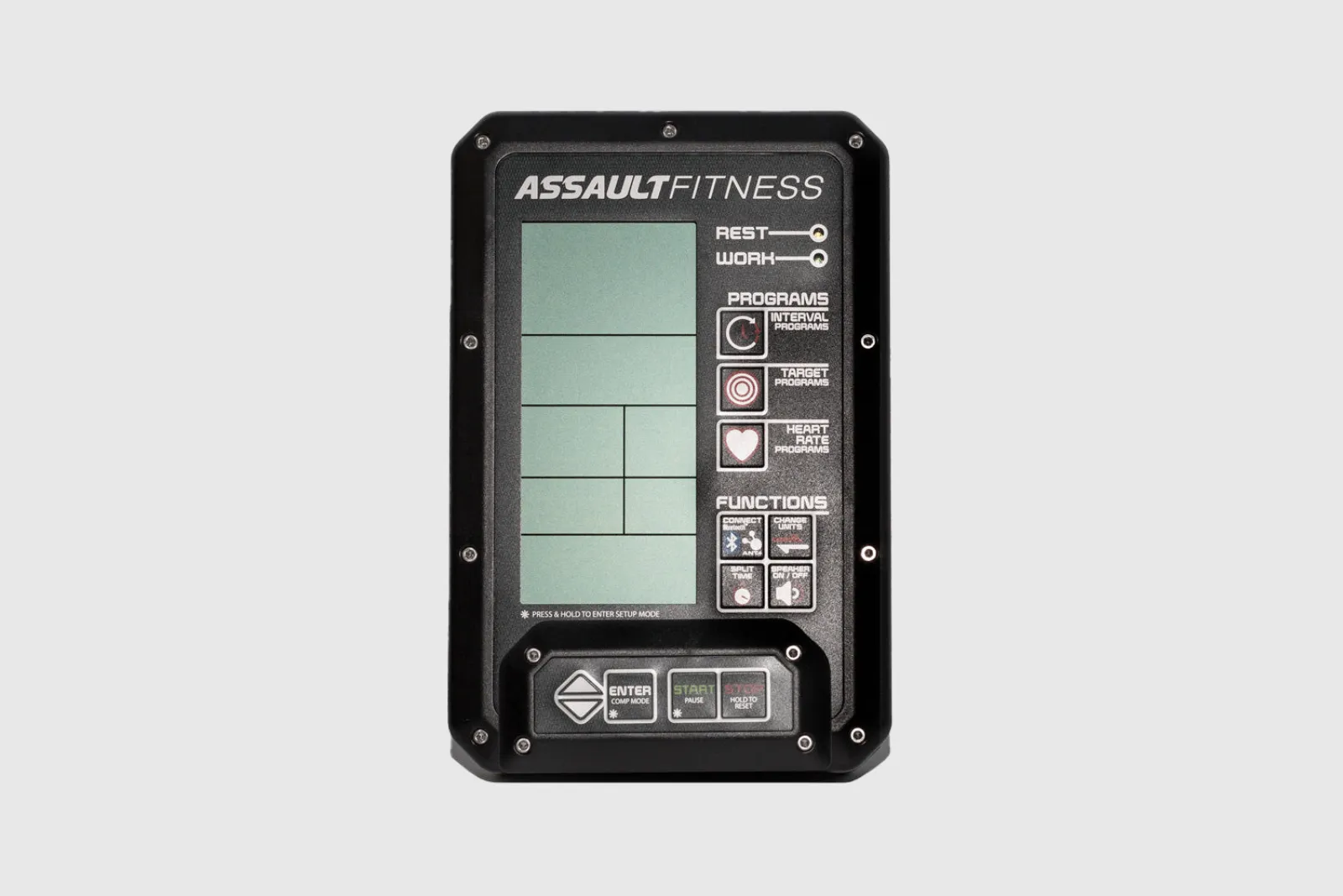Assault Airbike ELITE | Equipped with a monitor that measures distance, power, speed and calories. | KingsBox