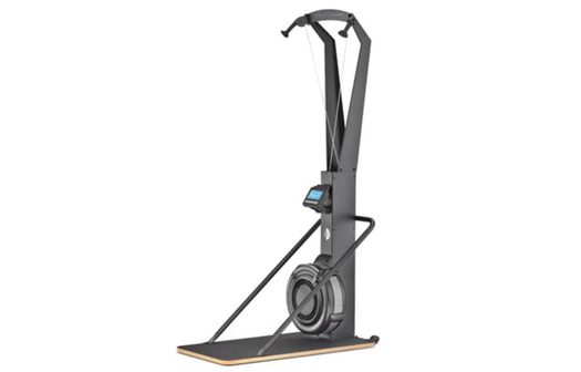 Half human air ski machine with floor stand