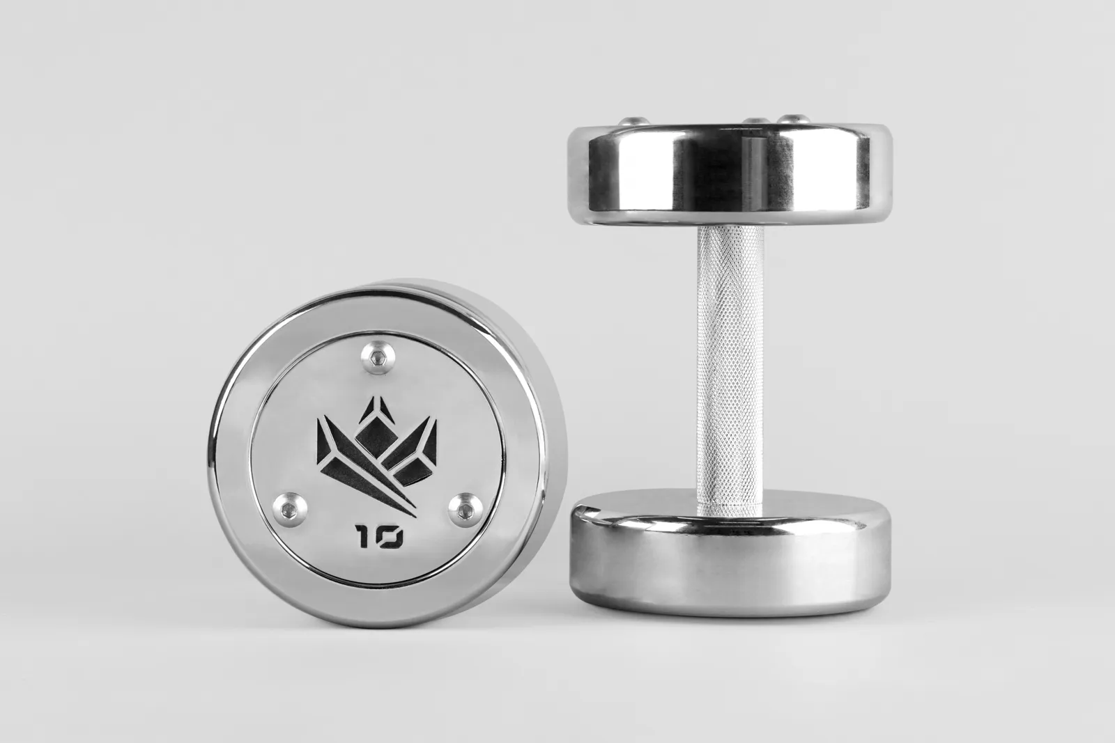 Chrome dumbells | Available weight from 3 kg to 30 kg | KingsBox