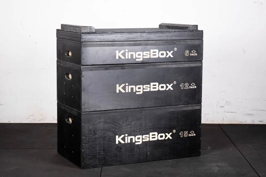 Kingsbox Black Jerk Block | For barbell training | KingsBox