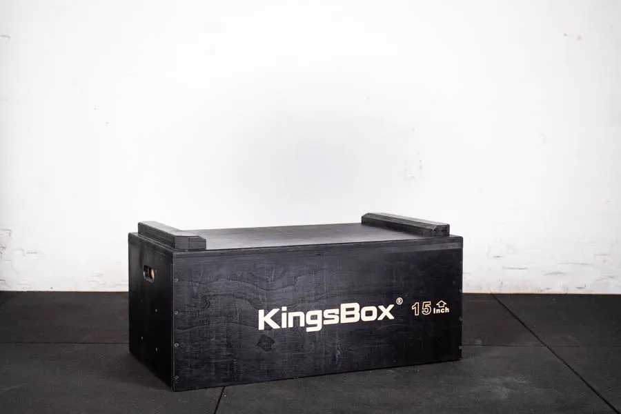 Kingsbox Black Jerk Block | For barbell training | KingsBox