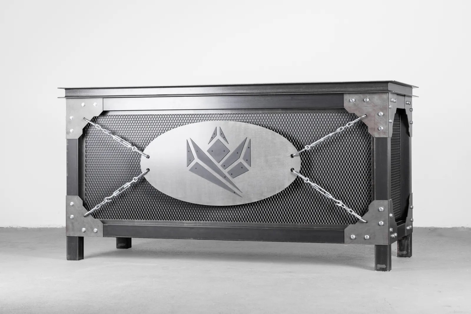 KingsBox Mighty Reception Desk | Fitnessmöbler i stål och trä | KingsBox