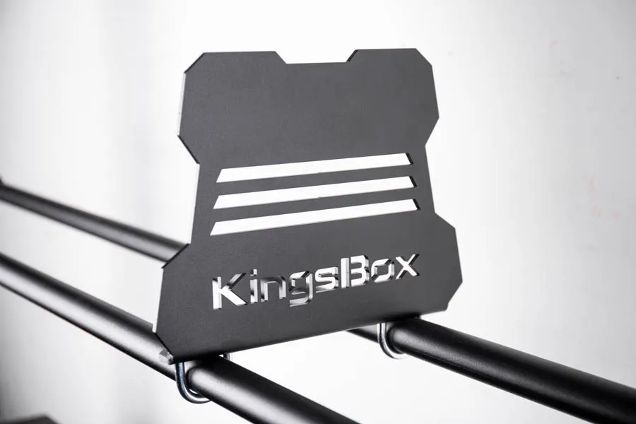 Space-saving dividing panel for bumper plate made of steel | KingsBox