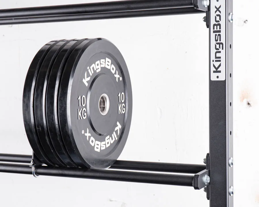 Space-saving dividing panel for bumper plate made of steel | KingsBox