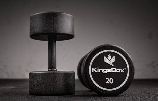 Usado - kingsbox round dumbbells