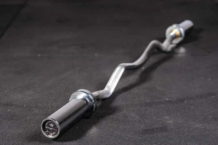 Used - Ez Curl Angled Barbell - Chrome | KingsBox
