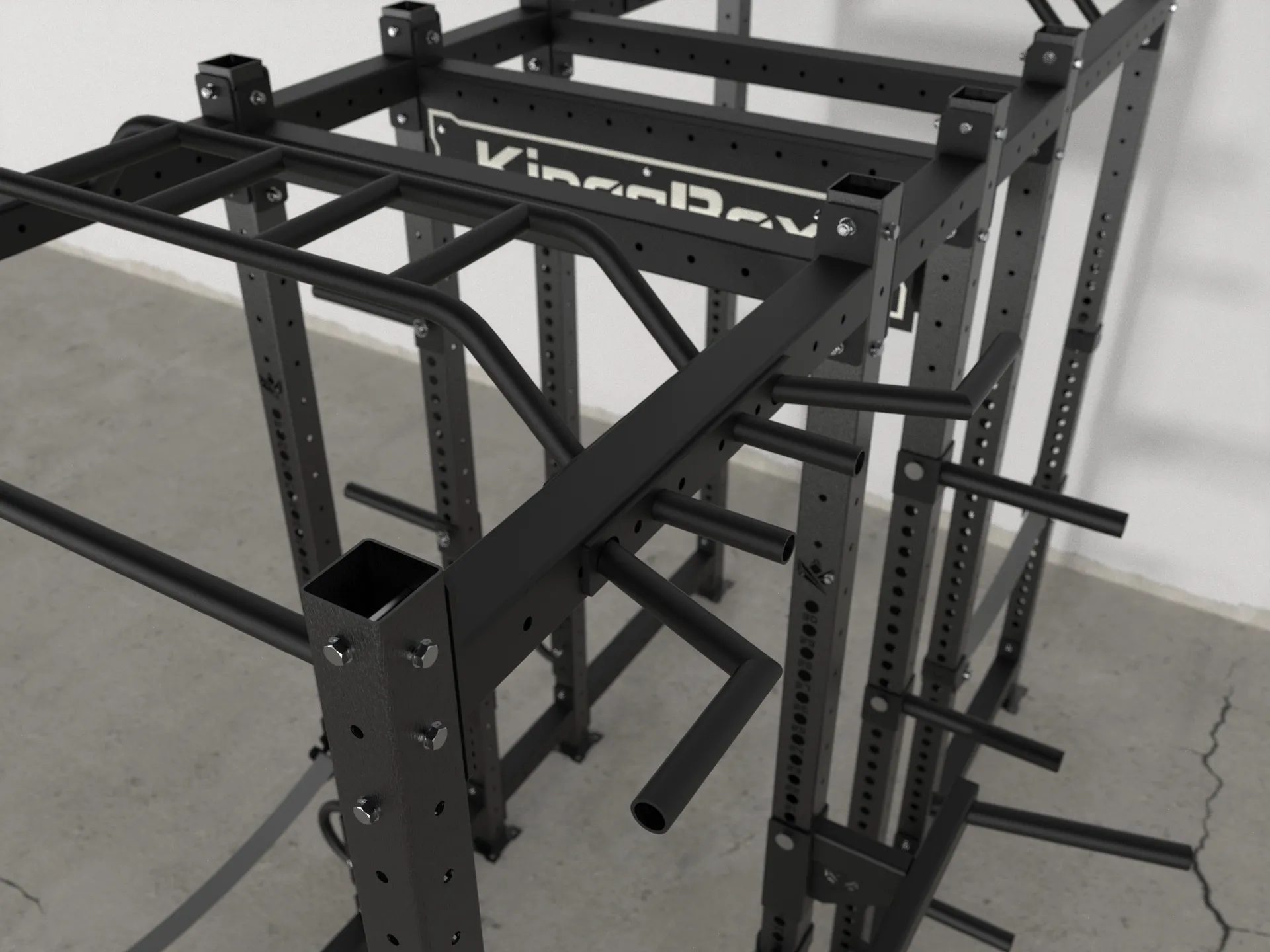 Mighty Combo Rack Cx-37 made of steel with 2 1100 mm pull-up bar | KingsBox