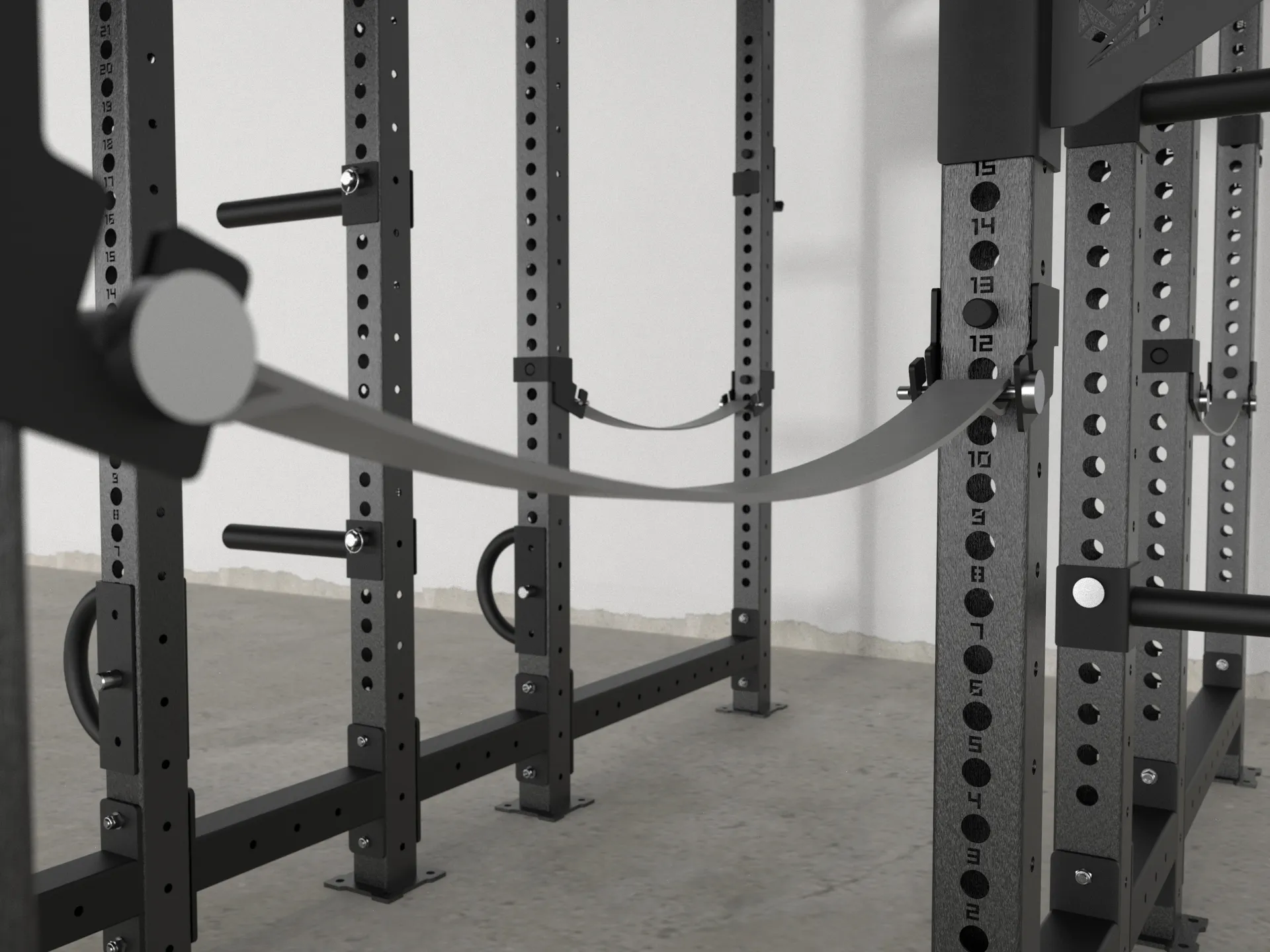 Mighty Combo Rack Cx-37 made of steel with 2 1100 mm pull-up bar | KingsBox