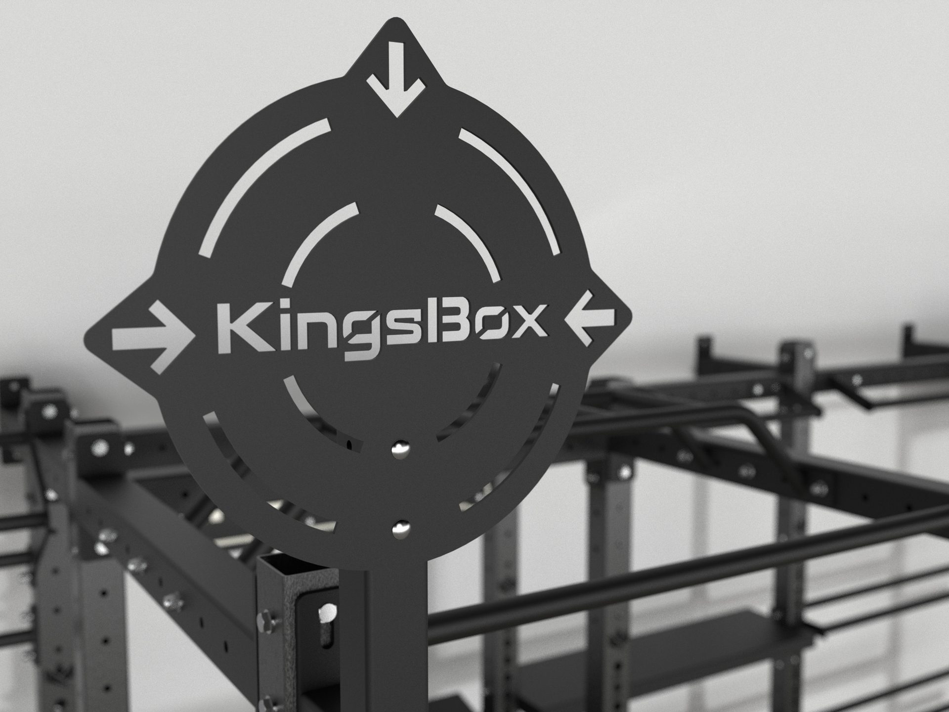 Rack Mighty Kingsbox pour pose murale avec support de traction et