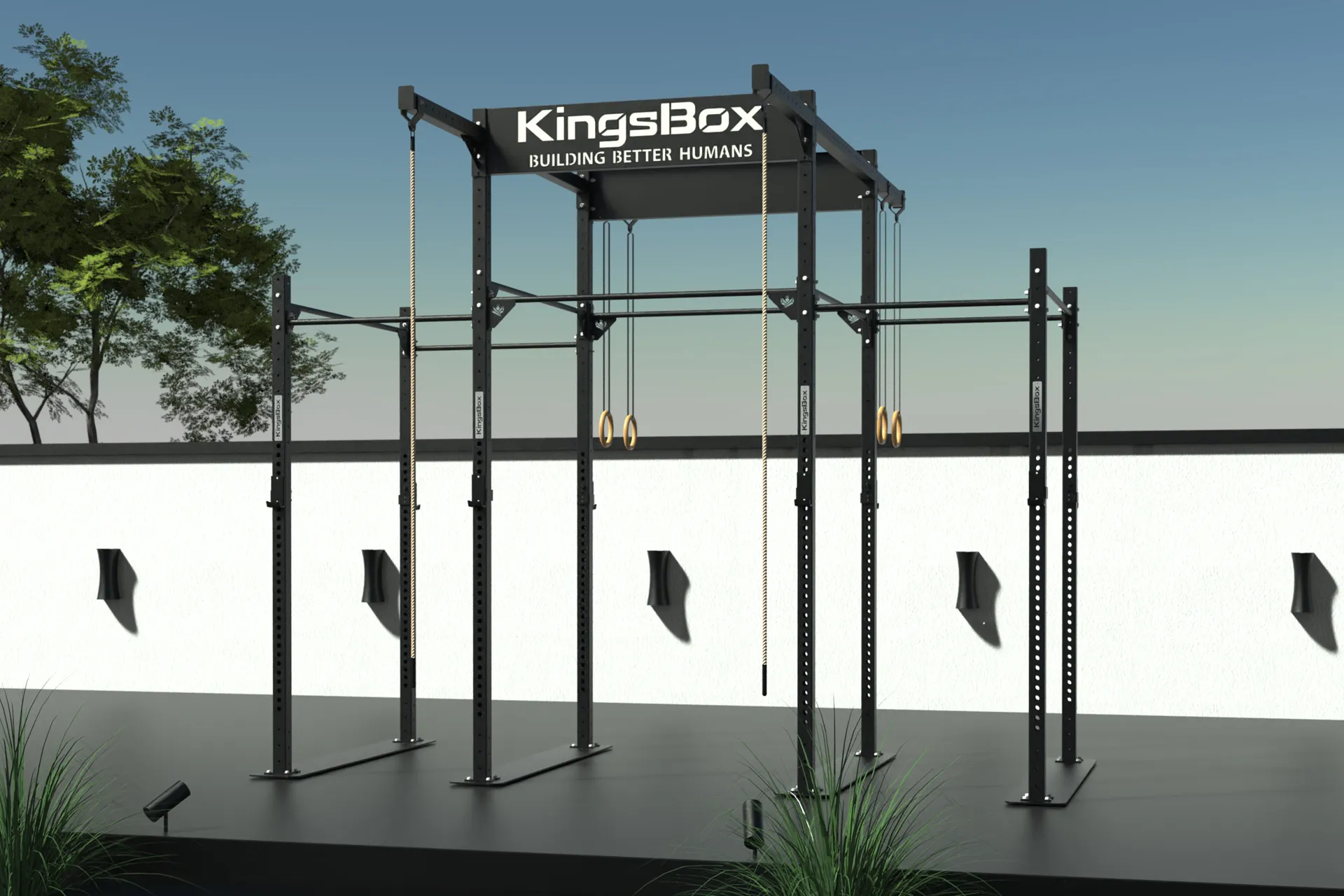 Mighty Outdoor Fort - Black | KingsBox