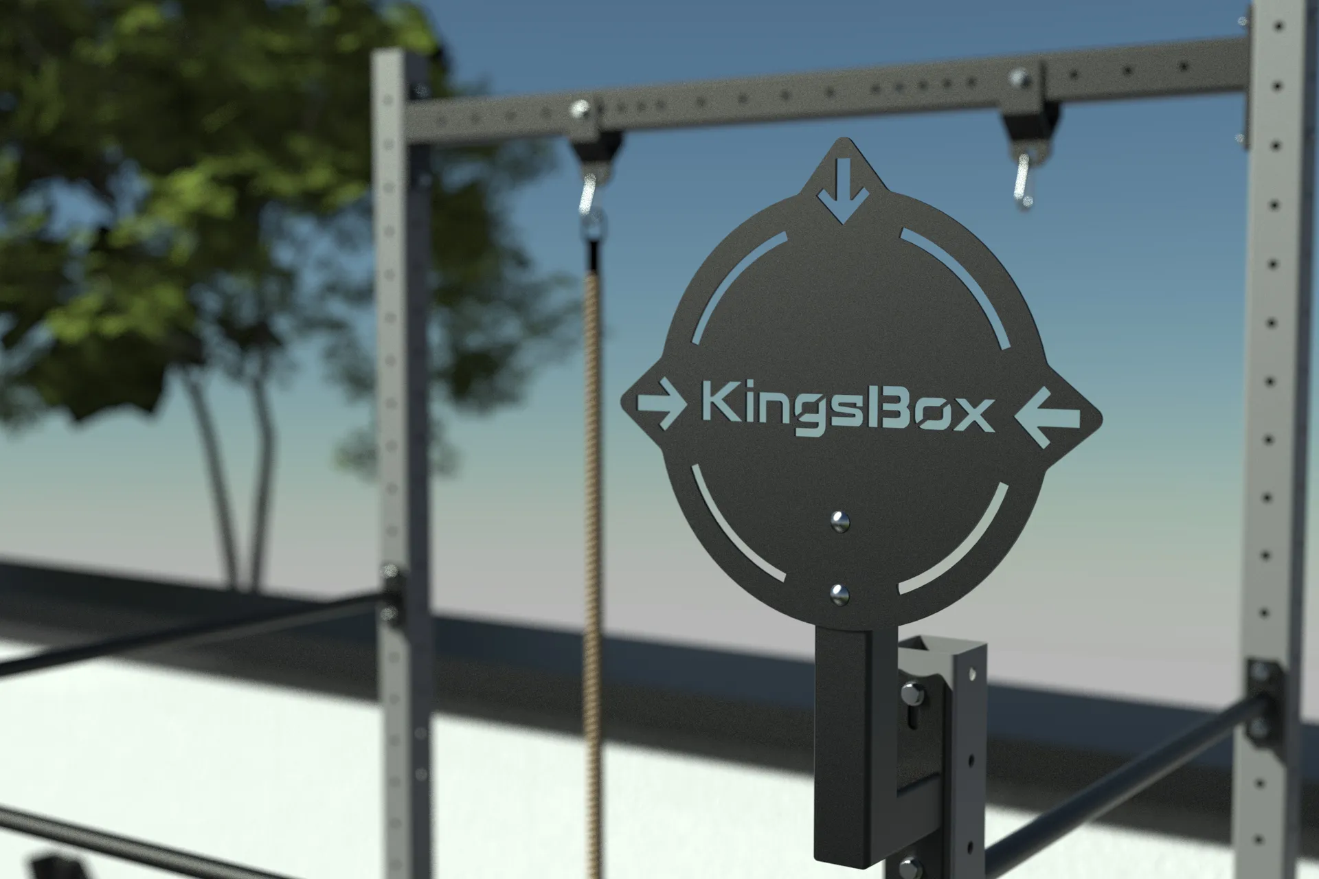 Klec ackyard Mighty Freestanding Rig FR4 – venkovní klec pro funkční domácí trénink | KingsBox