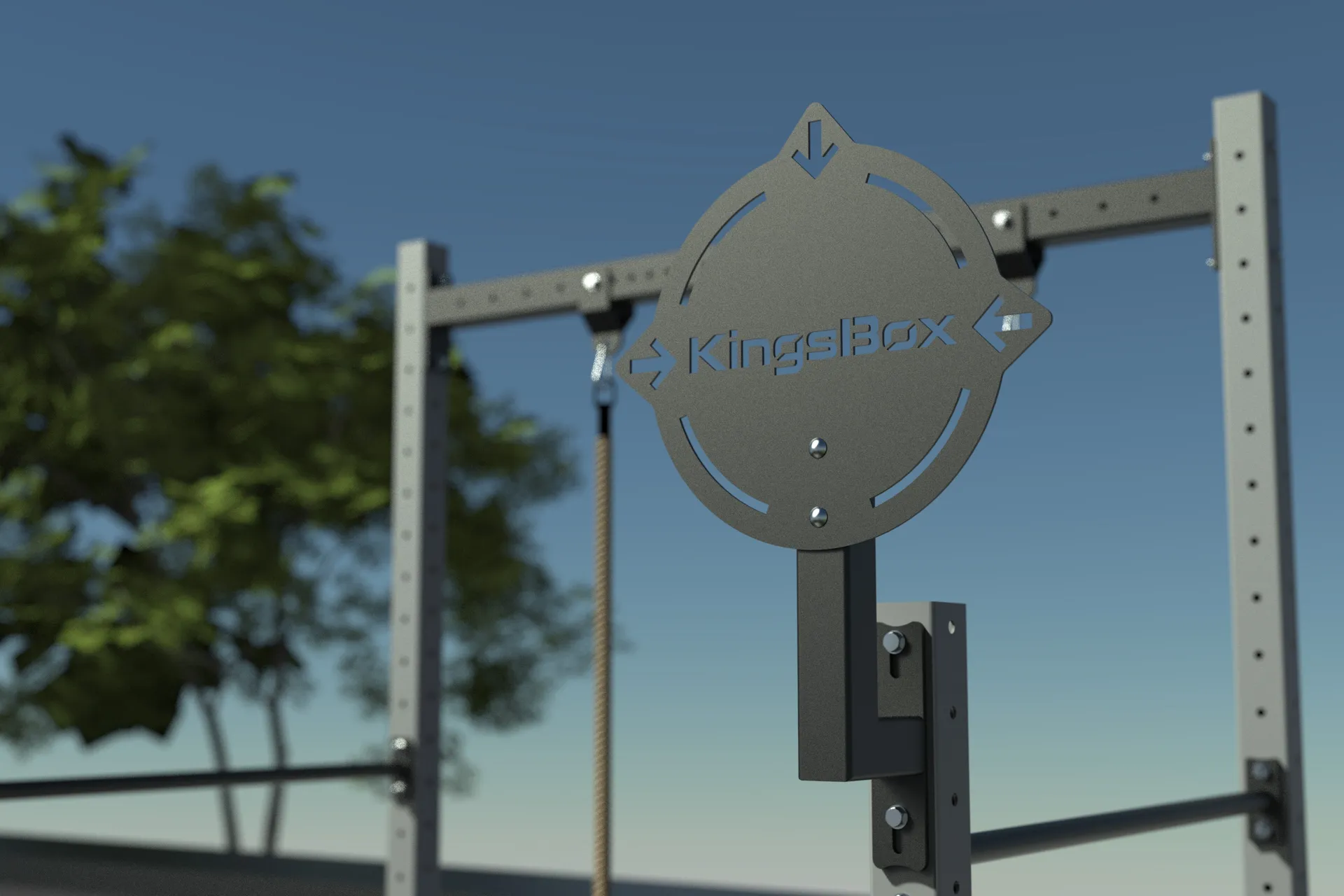 Klec ackyard Mighty Freestanding Rig FR4 – venkovní klec pro funkční domácí trénink | KingsBox
