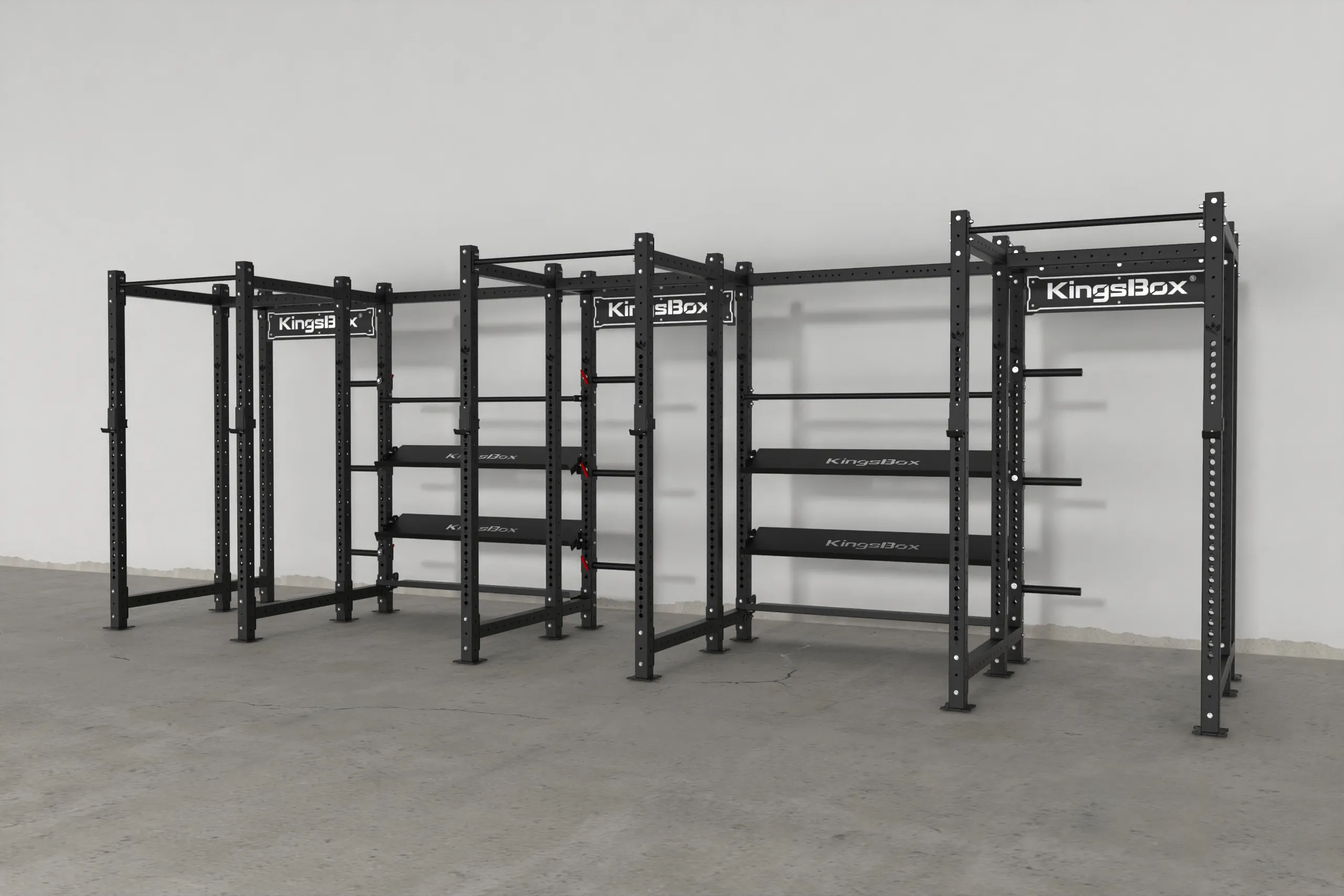 Tripple Mighty Power Rack CX-37 with storage | KingsBox