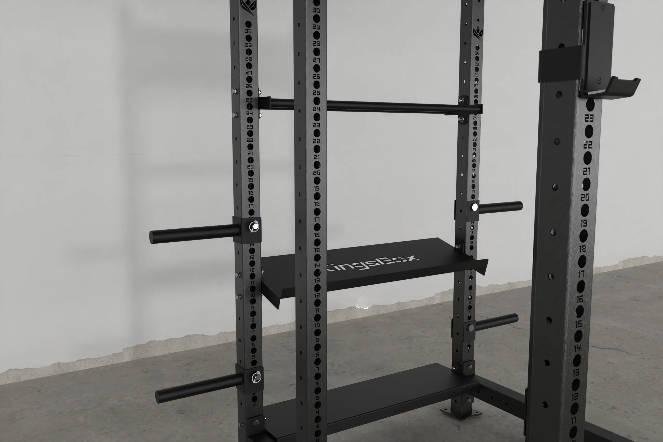 Mighty Power Rack CX-37 with Storage | KingsBox